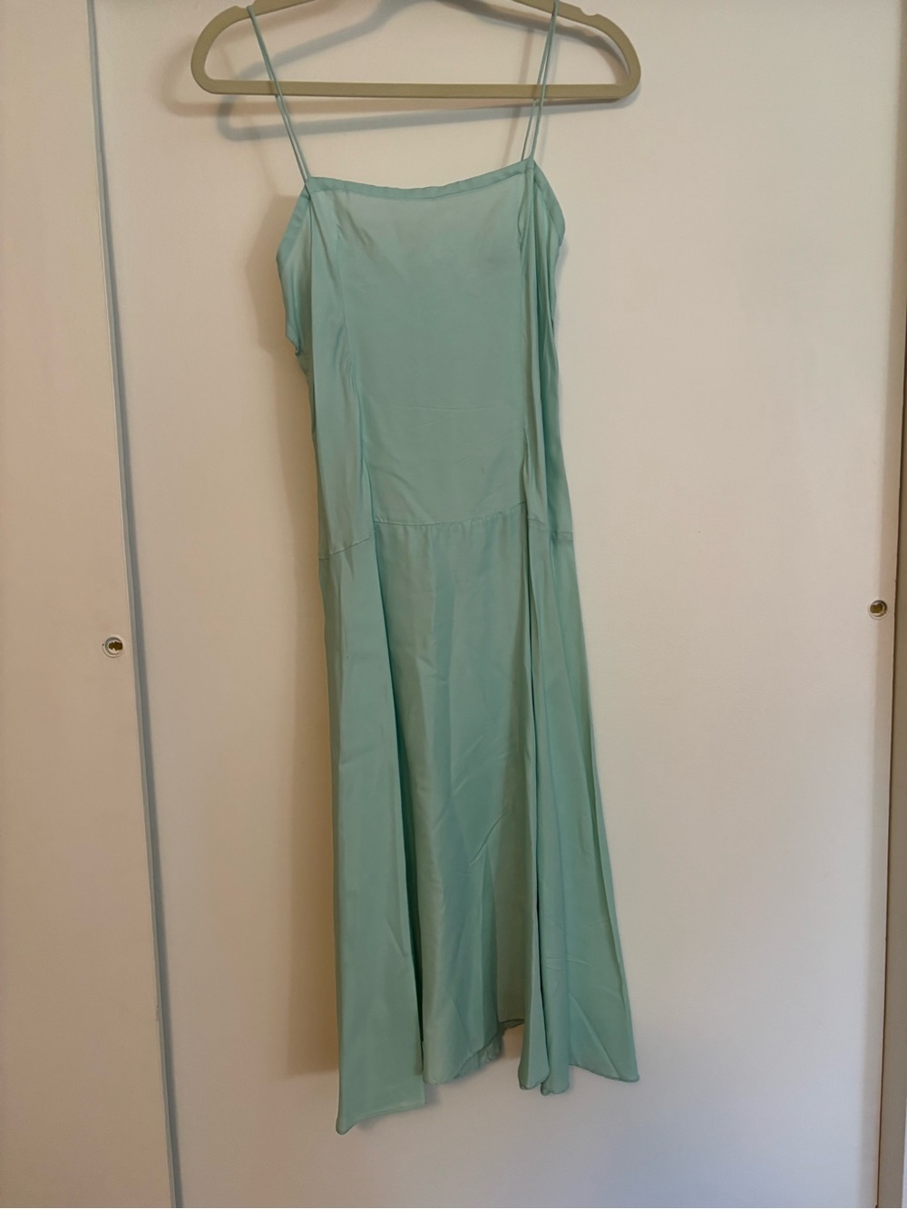 Vintage-Inspired Seafoam Green Lace Overlay Maxi Dress - Picture 4 of 5